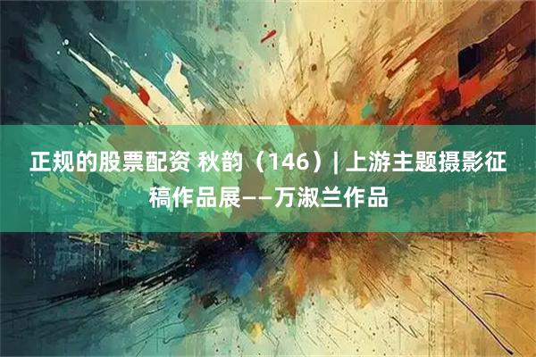 正规的股票配资 秋韵（146）| 上游主题摄影征稿作品展——万淑兰作品