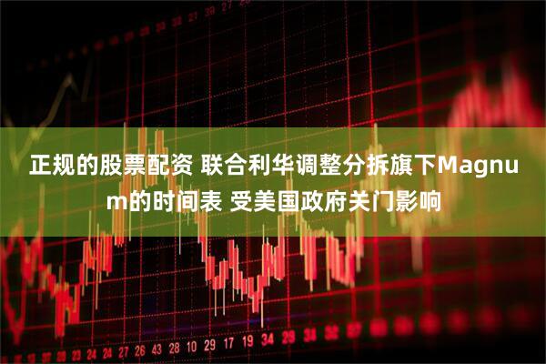 正规的股票配资 联合利华调整分拆旗下Magnum的时间表 受美国政府关门影响